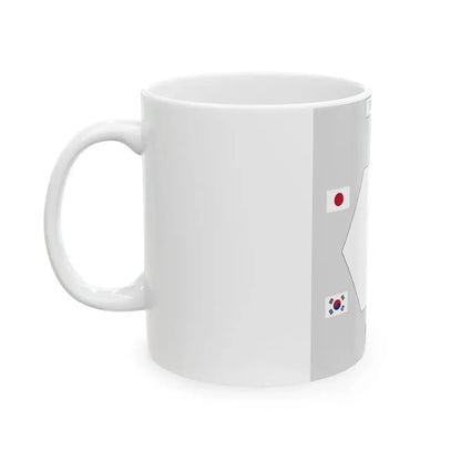 Table layout of Six-Party Talks (China) White Coffee Mug - Go Mug Yourself