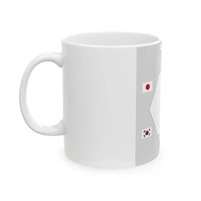 Table layout of Six-Party Talks (China) White Coffee Mug - Go Mug Yourself