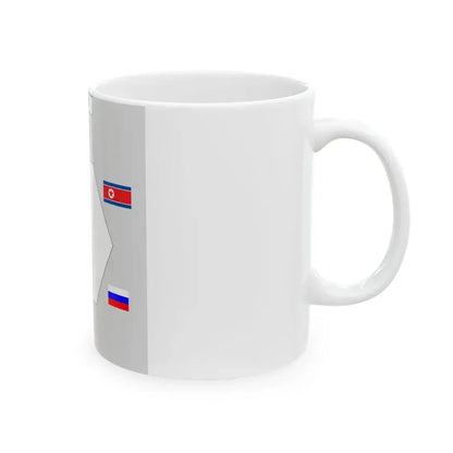 Table layout of Six-Party Talks (China) White Coffee Mug - Go Mug Yourself