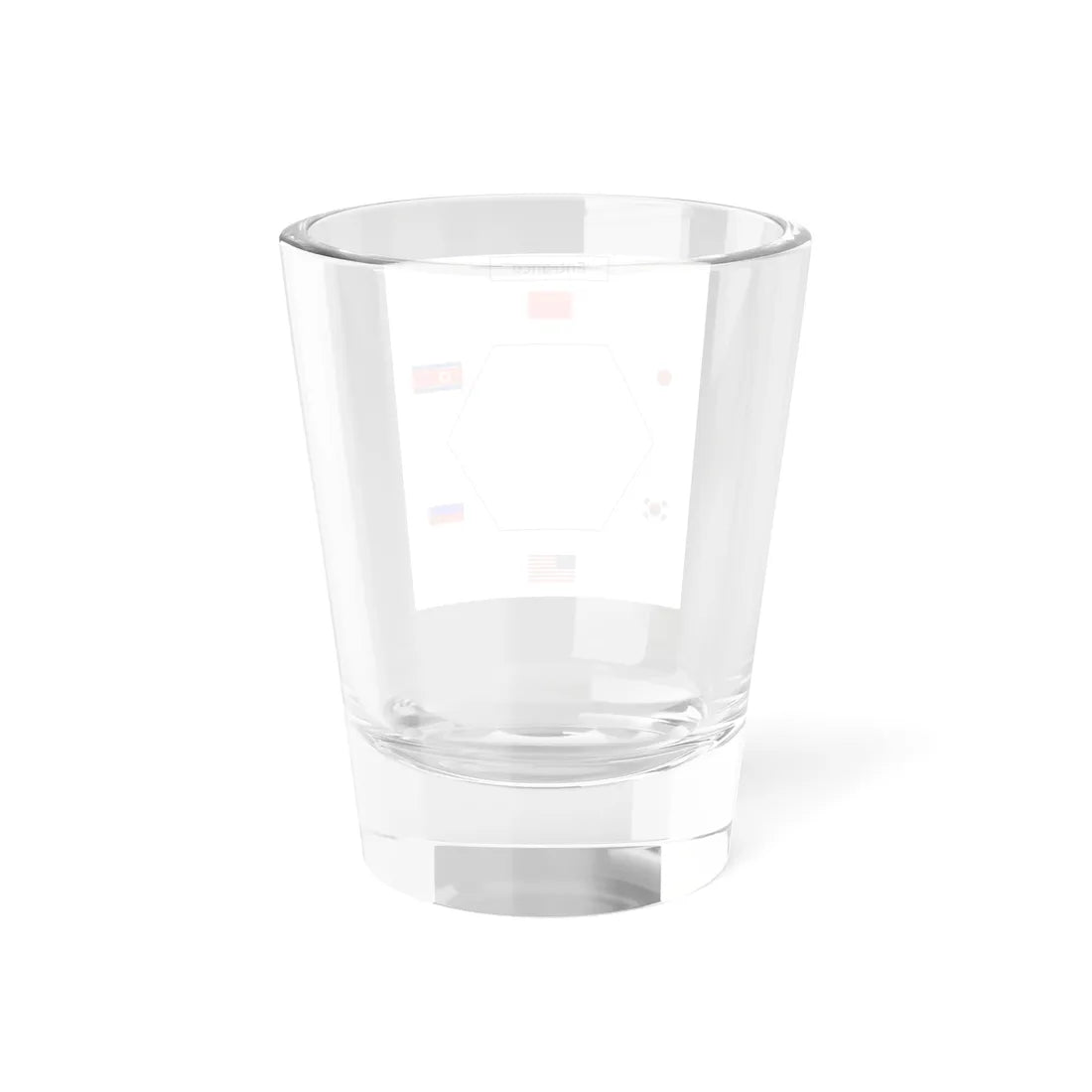 Table layout of Six-Party Talks (Russia) Shot Glass 1.5oz - Go Mug Yourself
