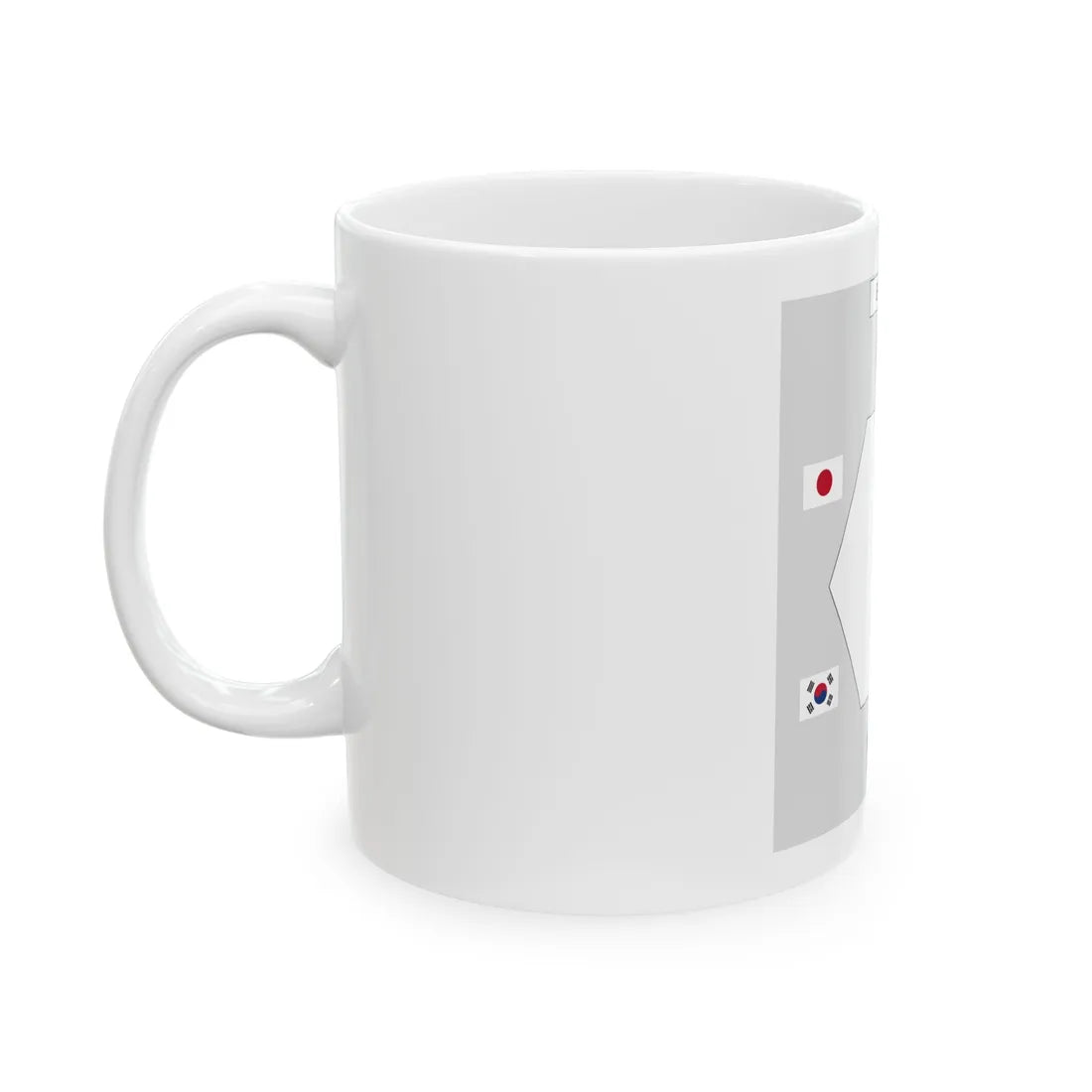 Table layout of Six-Party Talks (Russia) White Coffee Mug - Go Mug Yourself