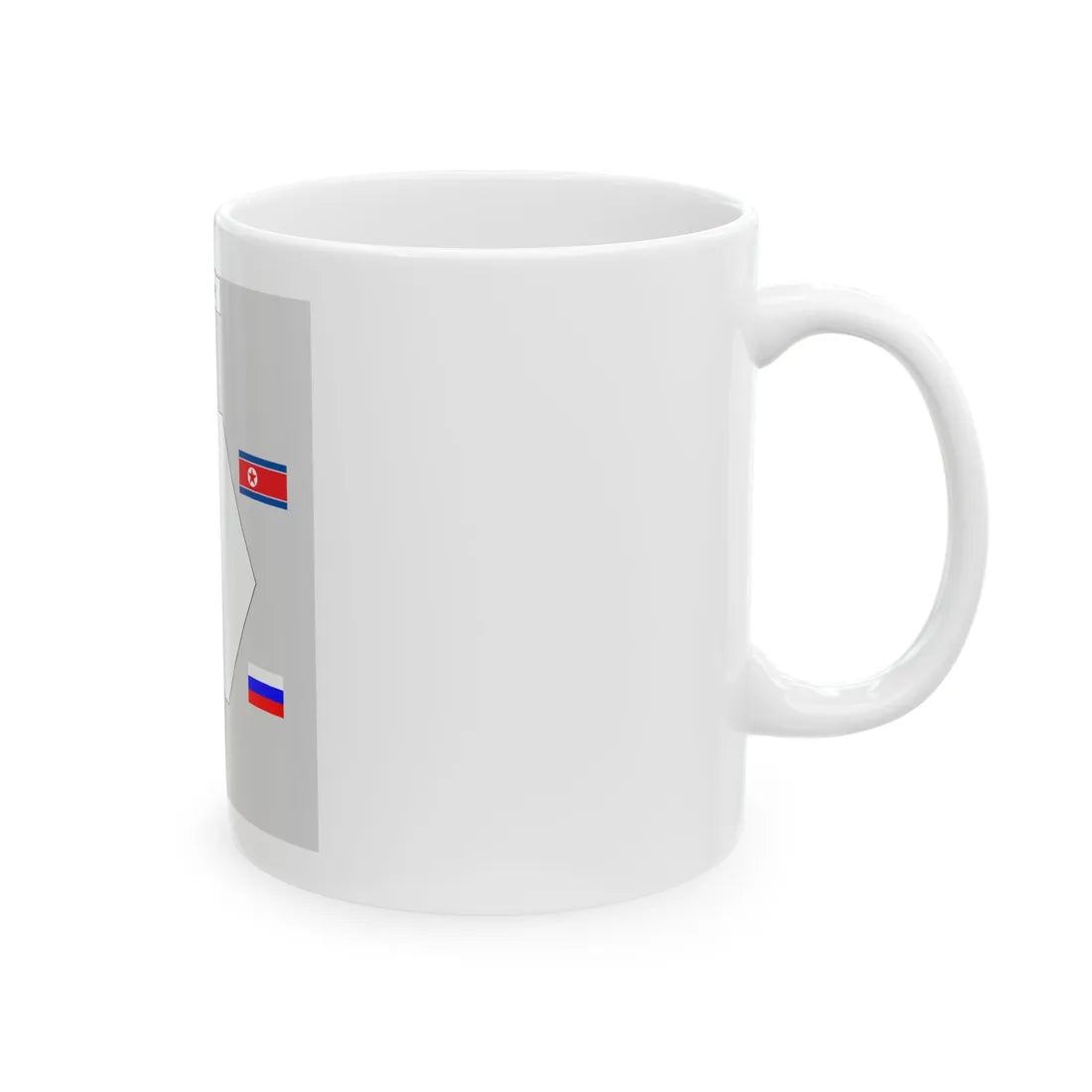 Table layout of Six-Party Talks (Russia) White Coffee Mug - Go Mug Yourself