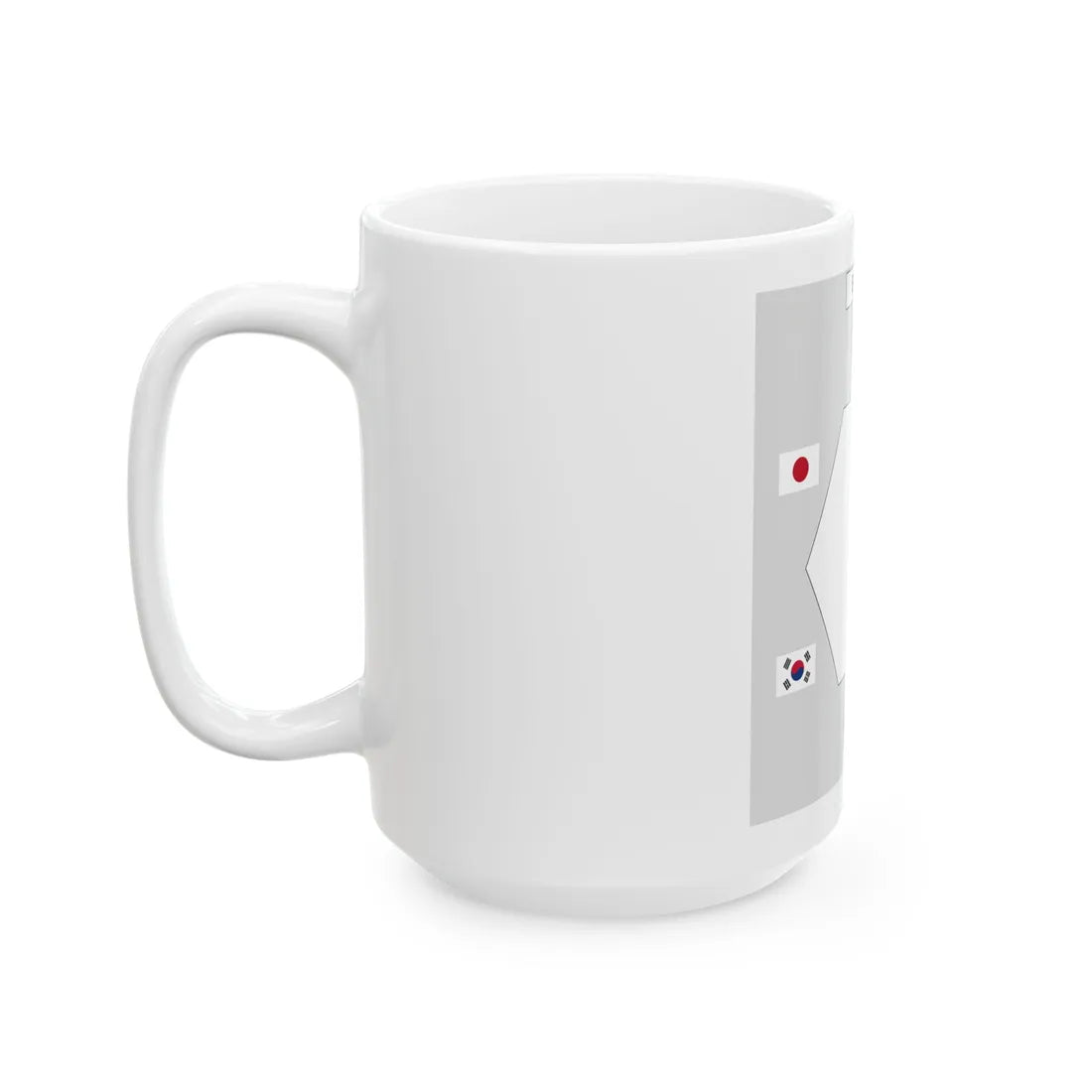 Table layout of Six-Party Talks (Russia) White Coffee Mug - Go Mug Yourself