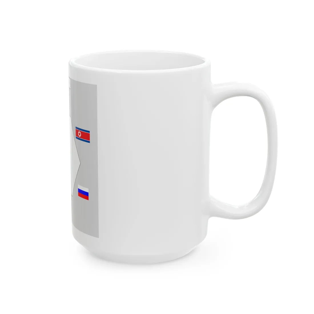 Table layout of Six-Party Talks (Russia) White Coffee Mug - Go Mug Yourself