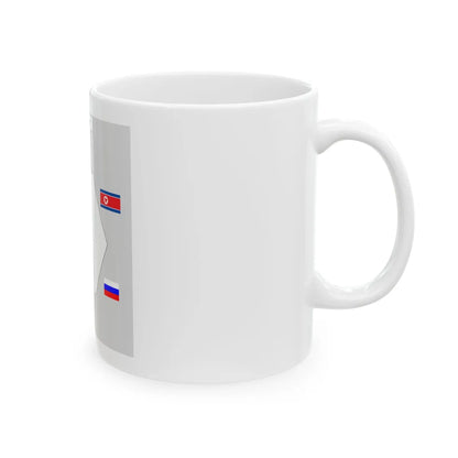 Table layout of Six-Party Talks (United States) White Coffee Mug - Go Mug Yourself