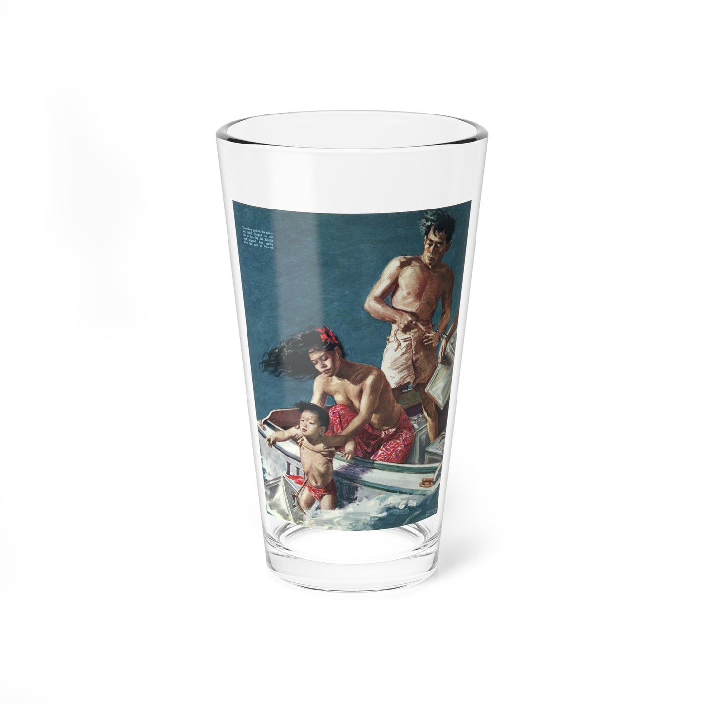 Taboo in Samoa, Collier's Illustration, October 26, 1940 (Magazine Illustration) Pint Glass 16oz-16oz-Go Mug Yourself