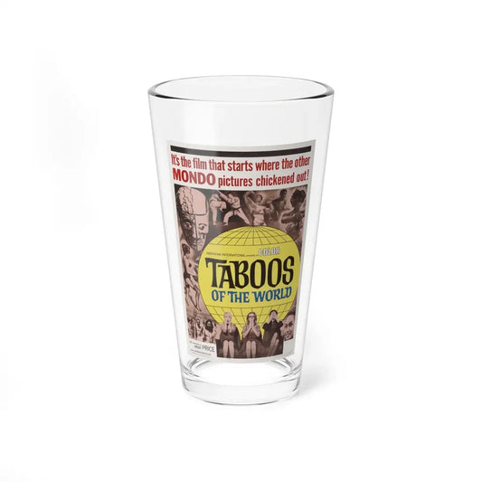 TABOOS OF THE WORLD 1963 Movie Poster - Pint Glass 16oz 16oz - Go Mug Yourself