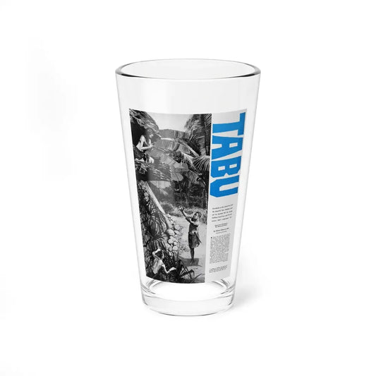 Tabu, Cavalier magazine, January 1961 (Magazine Illustration) Pint Glass 16oz 16oz - Go Mug Yourself