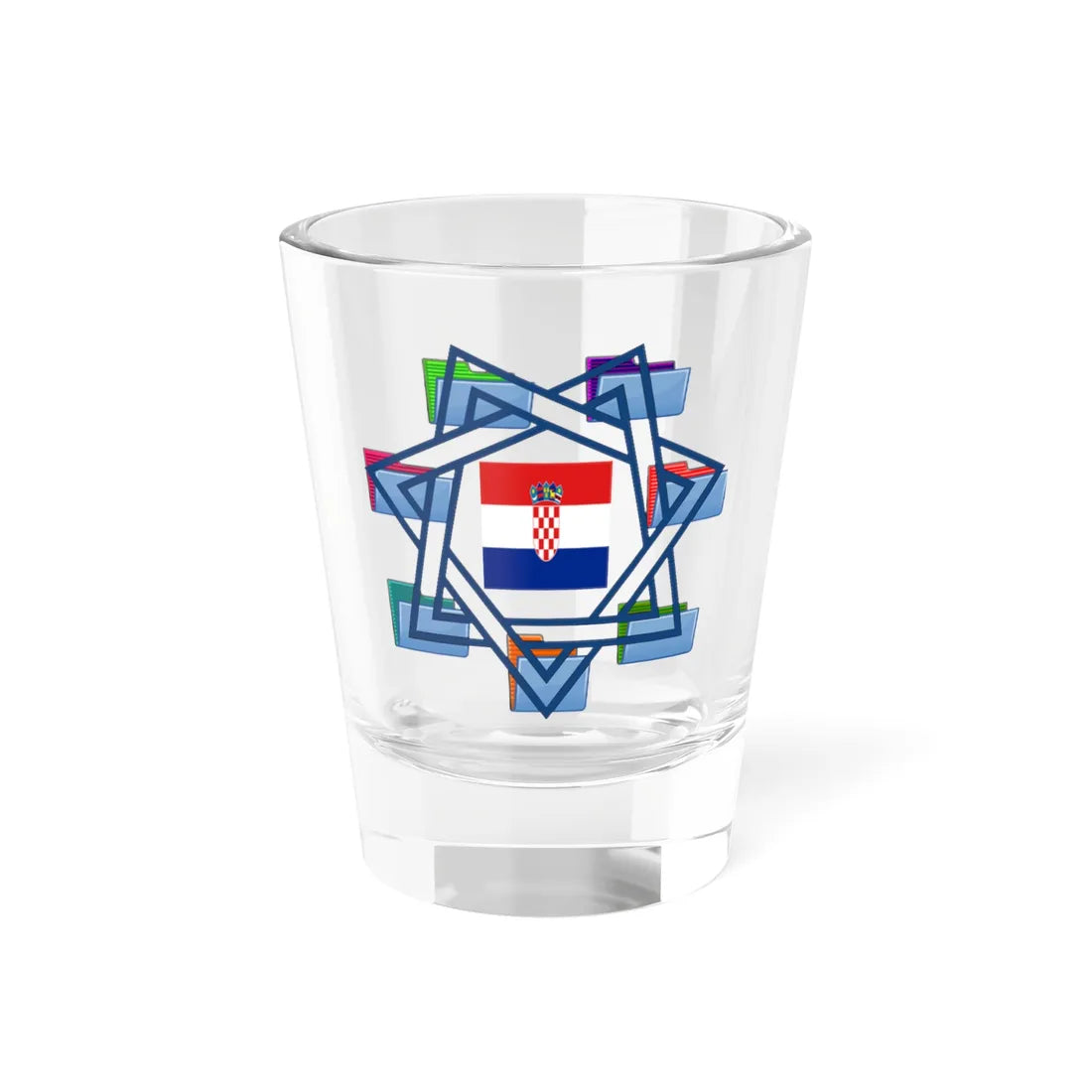 TACh (Croatia) Shot Glass 1.5oz 1.5oz - Go Mug Yourself