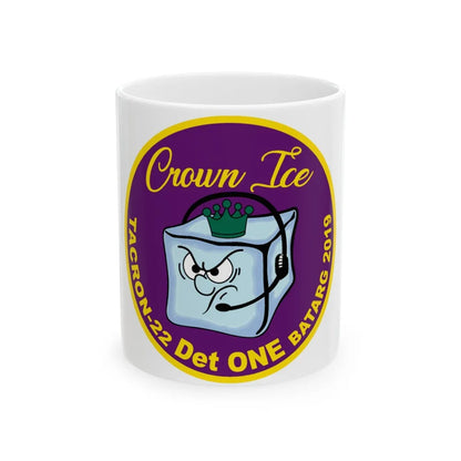 TACRON 22 Det ONE Crown Ice (U.S. Navy) White Coffee Mug-11oz-Go Mug Yourself