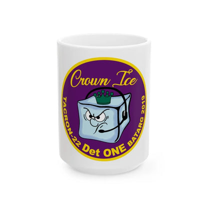 TACRON 22 Det ONE Crown Ice (U.S. Navy) White Coffee Mug-15oz-Go Mug Yourself