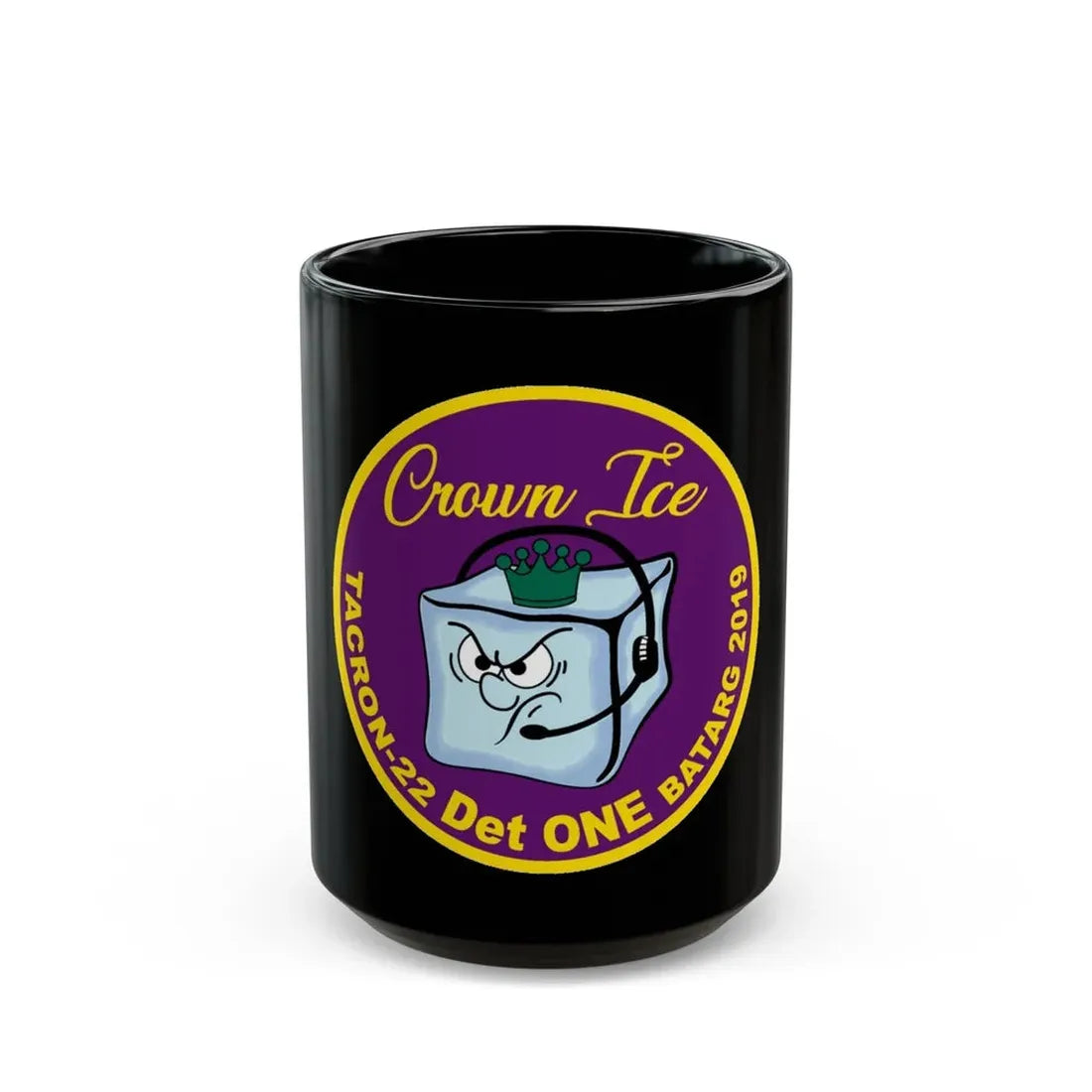 TACRON 22 Det ONE Crown Ice (U.S. Navy) Black Coffee Mug 15oz - Go Mug Yourself