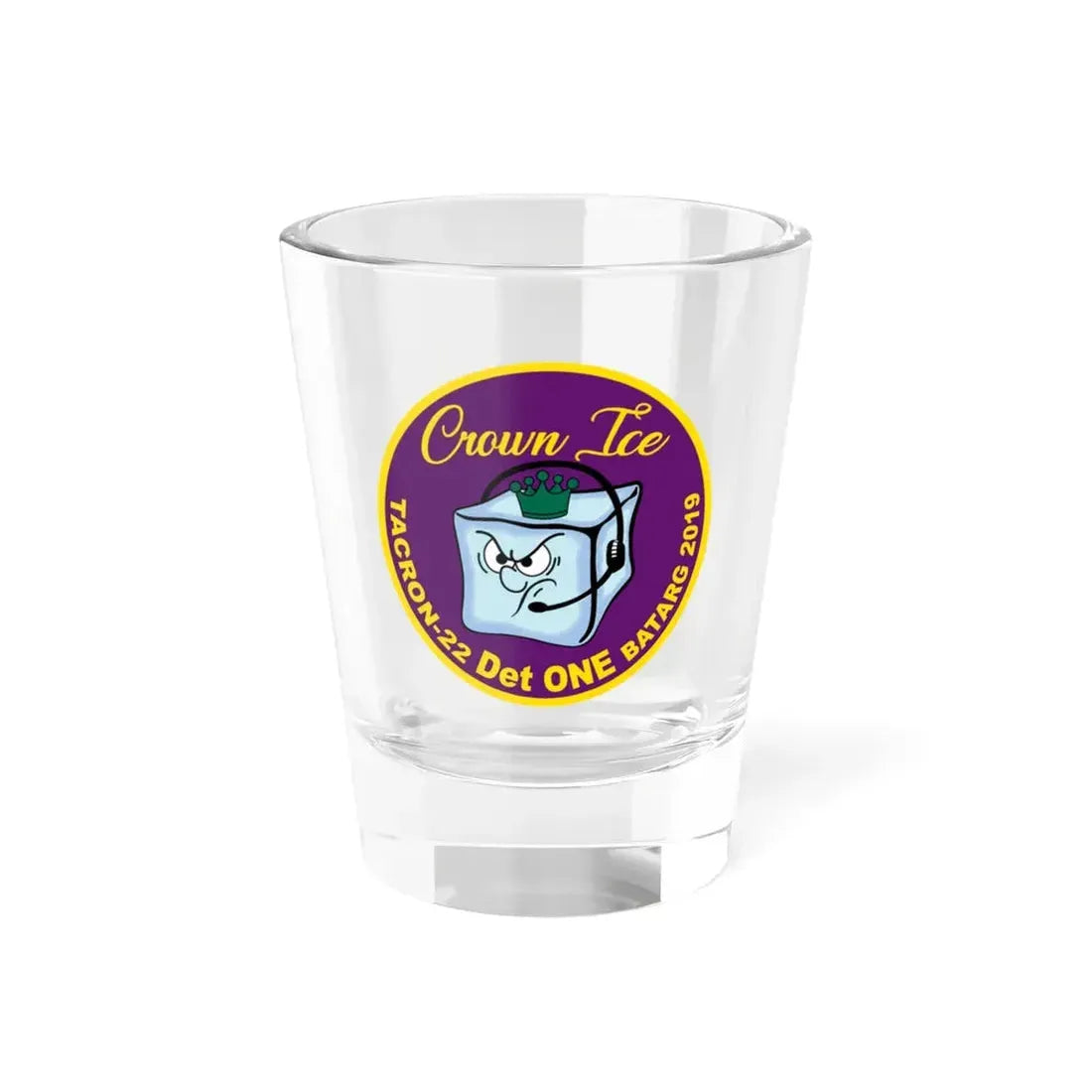 TACRON 22 Det ONE Crown Ice (U.S. Navy) Shot Glass 1.5oz 1.5oz - Go Mug Yourself