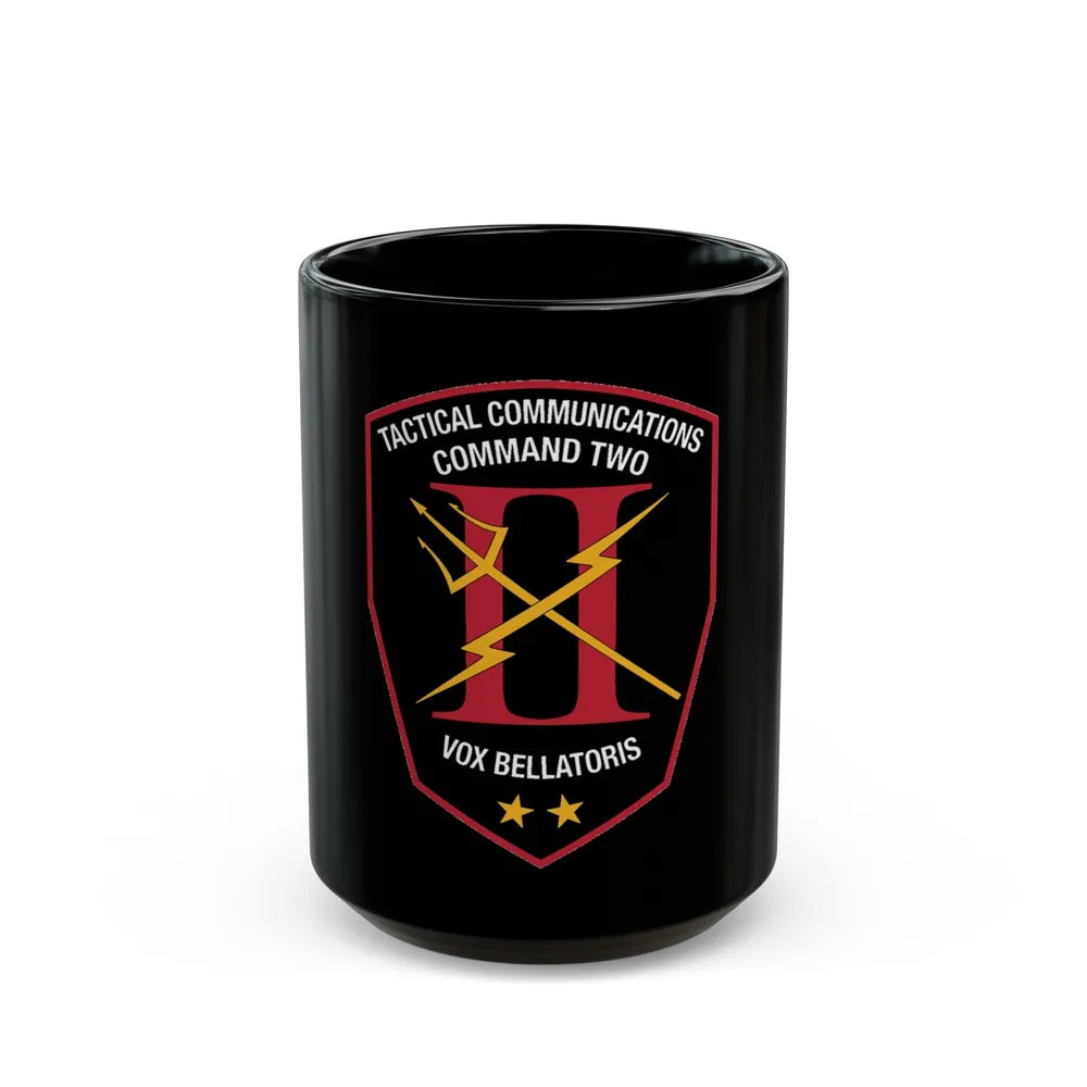 Tactical Communication Command Two (U.S. Navy) Black Coffee Mug-15oz-Go Mug Yourself