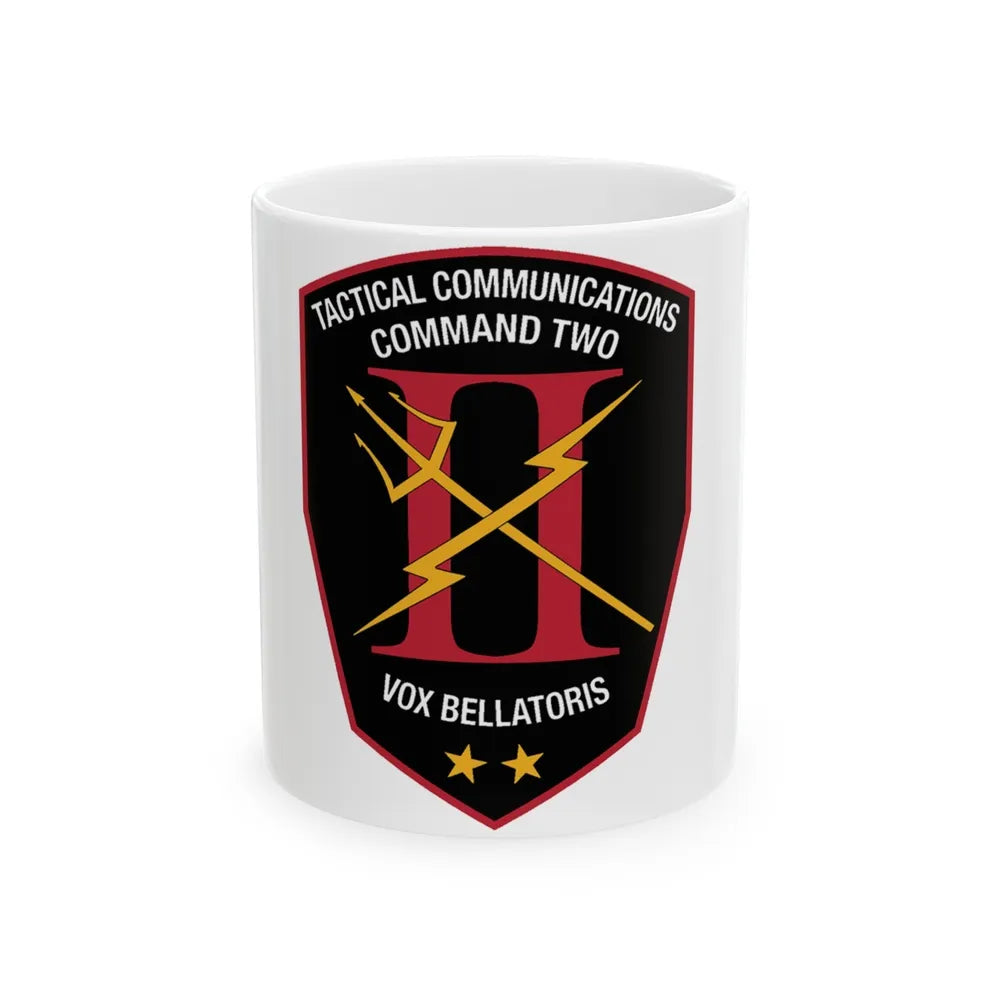 Tactical Communication Command Two (U.S. Navy) White Coffee Mug-11oz-Go Mug Yourself