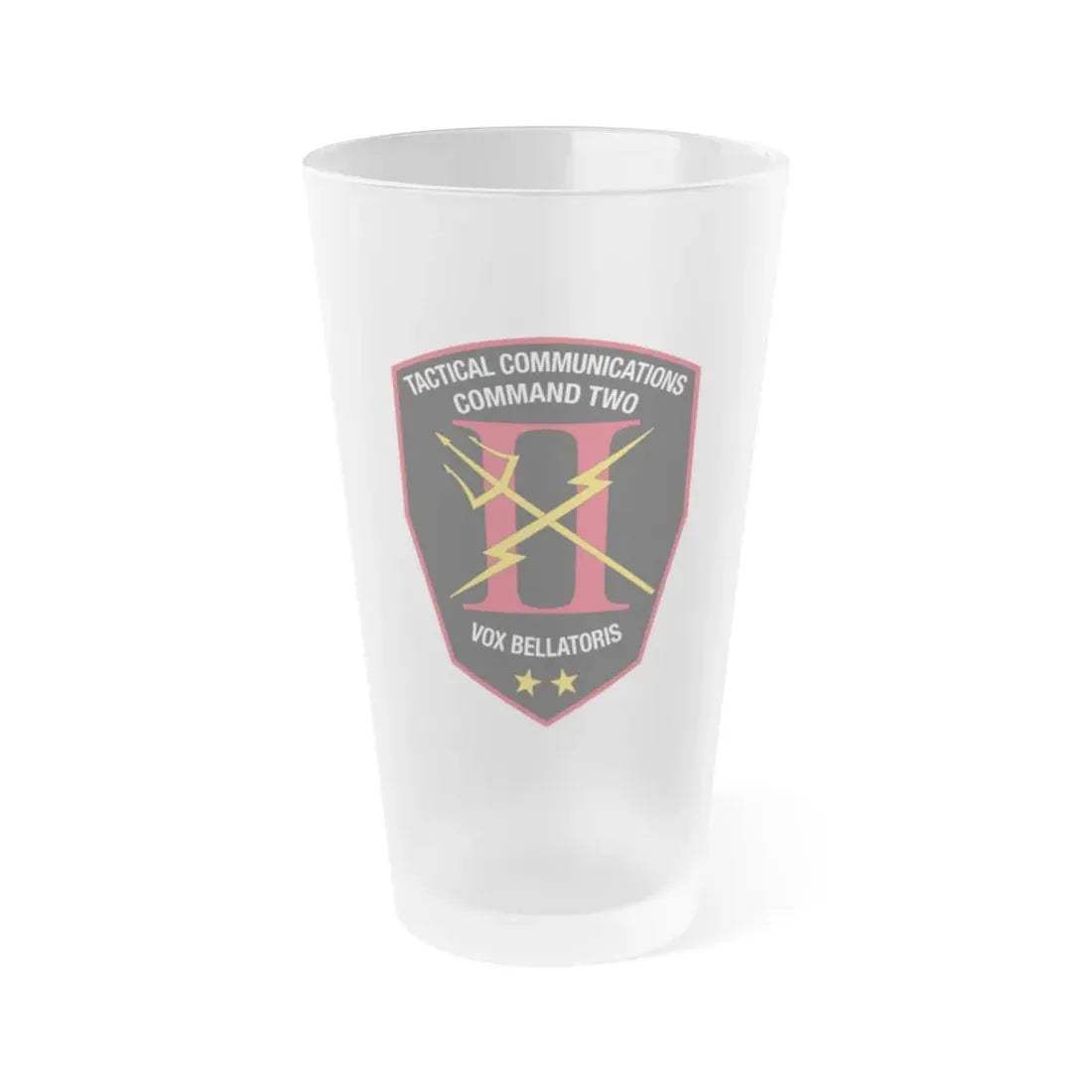 Tactical Communication Command Two (U.S. Navy) Frosted Pint Glass 16oz Default Title - Go Mug Yourself