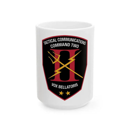 Tactical Communication Command Two (U.S. Navy) White Coffee Mug 15oz - Go Mug Yourself