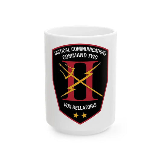 Tactical Communication Command Two (U.S. Navy) White Coffee Mug 15oz - Go Mug Yourself