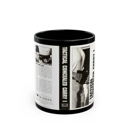 TACTICAL CONCEALED CARRY 1 (VHS COVER) - Black Coffee Mug-11oz-Go Mug Yourself