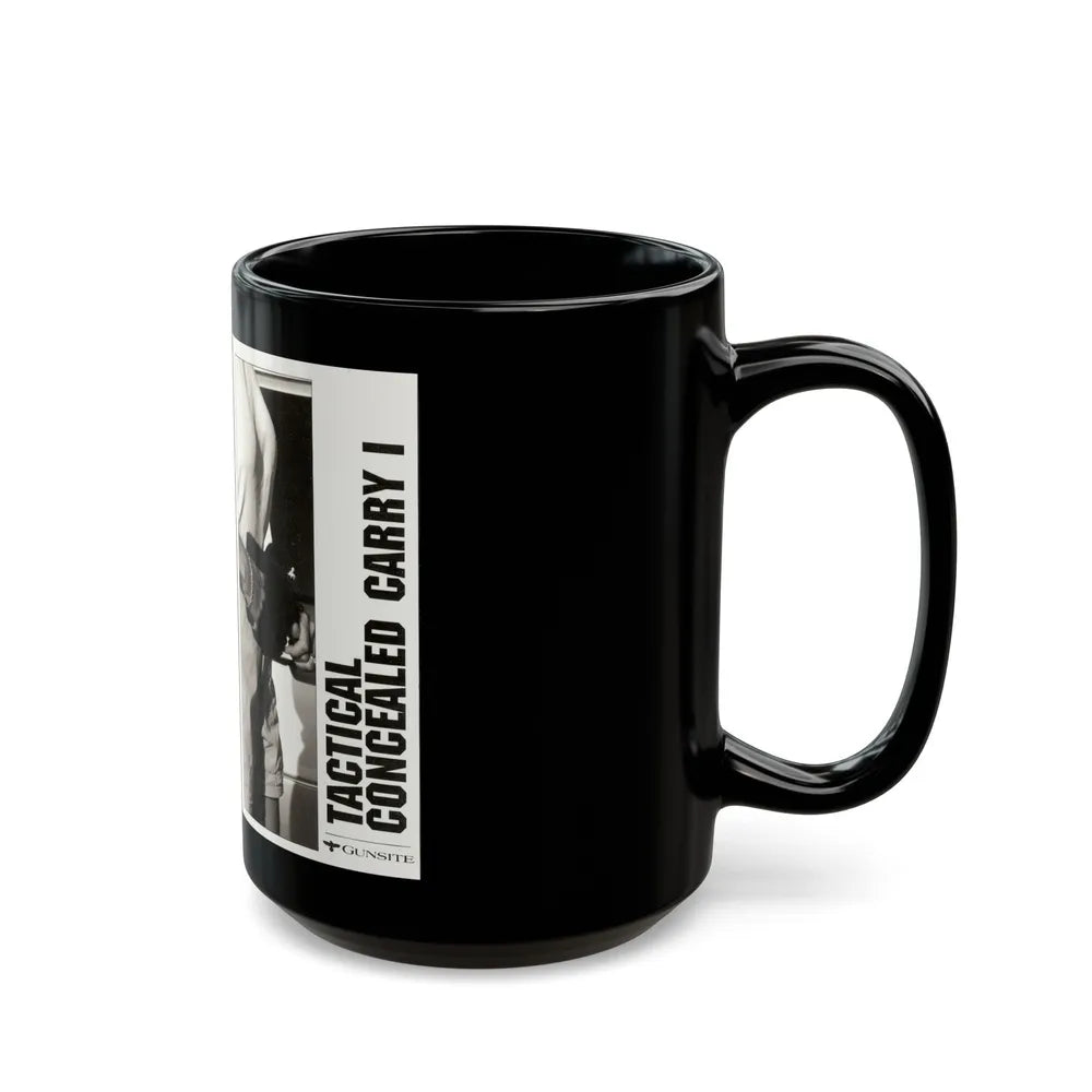 TACTICAL CONCEALED CARRY 1 (VHS COVER) - Black Coffee Mug-Go Mug Yourself