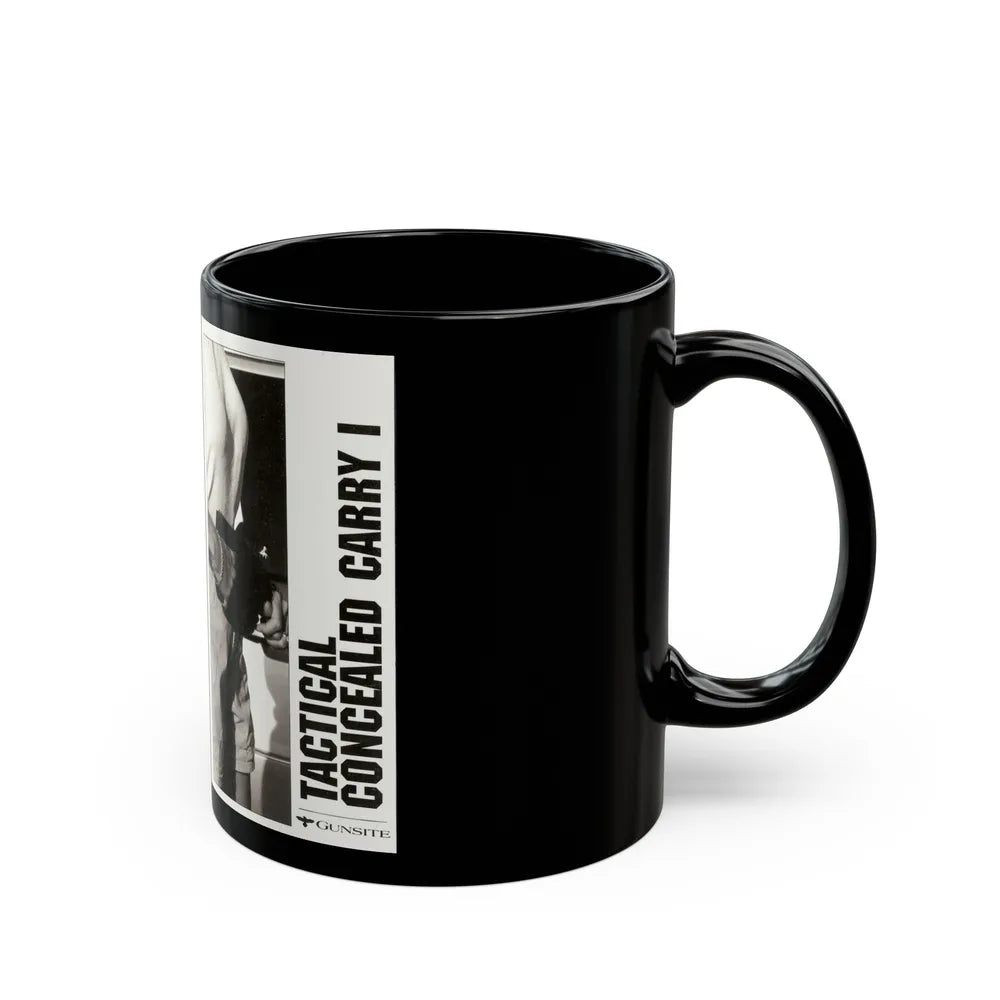 TACTICAL CONCEALED CARRY 1 (VHS COVER) - Black Coffee Mug-Go Mug Yourself