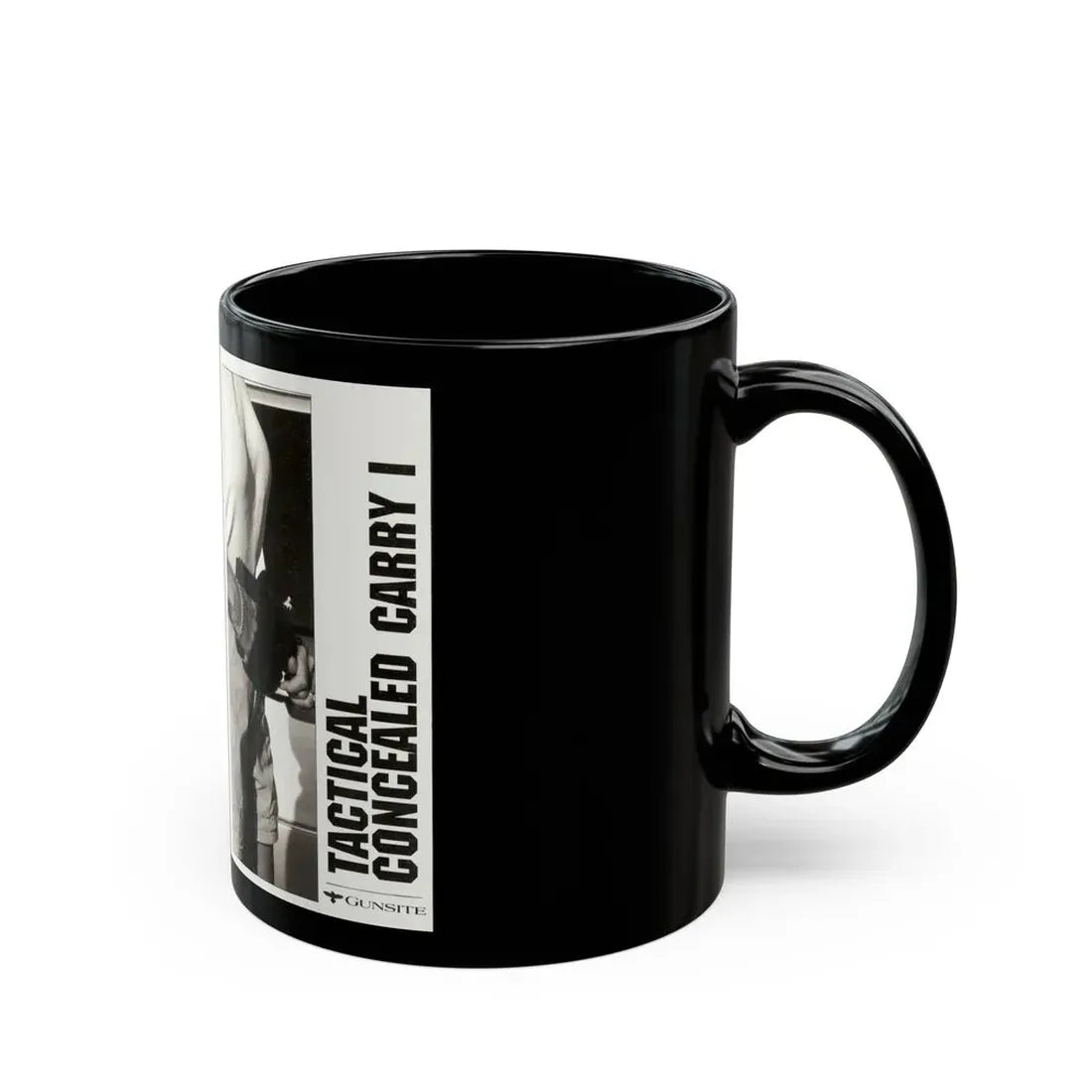 TACTICAL CONCEALED CARRY 1 (VHS COVER) - Black Coffee Mug - Go Mug Yourself
