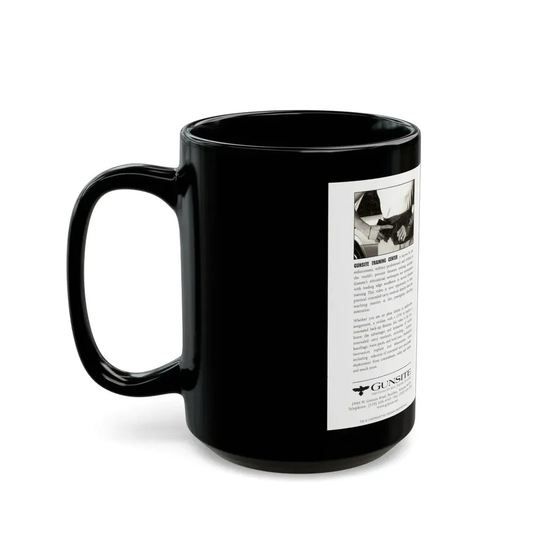 TACTICAL CONCEALED CARRY 1 (VHS COVER) - Black Coffee Mug - Go Mug Yourself