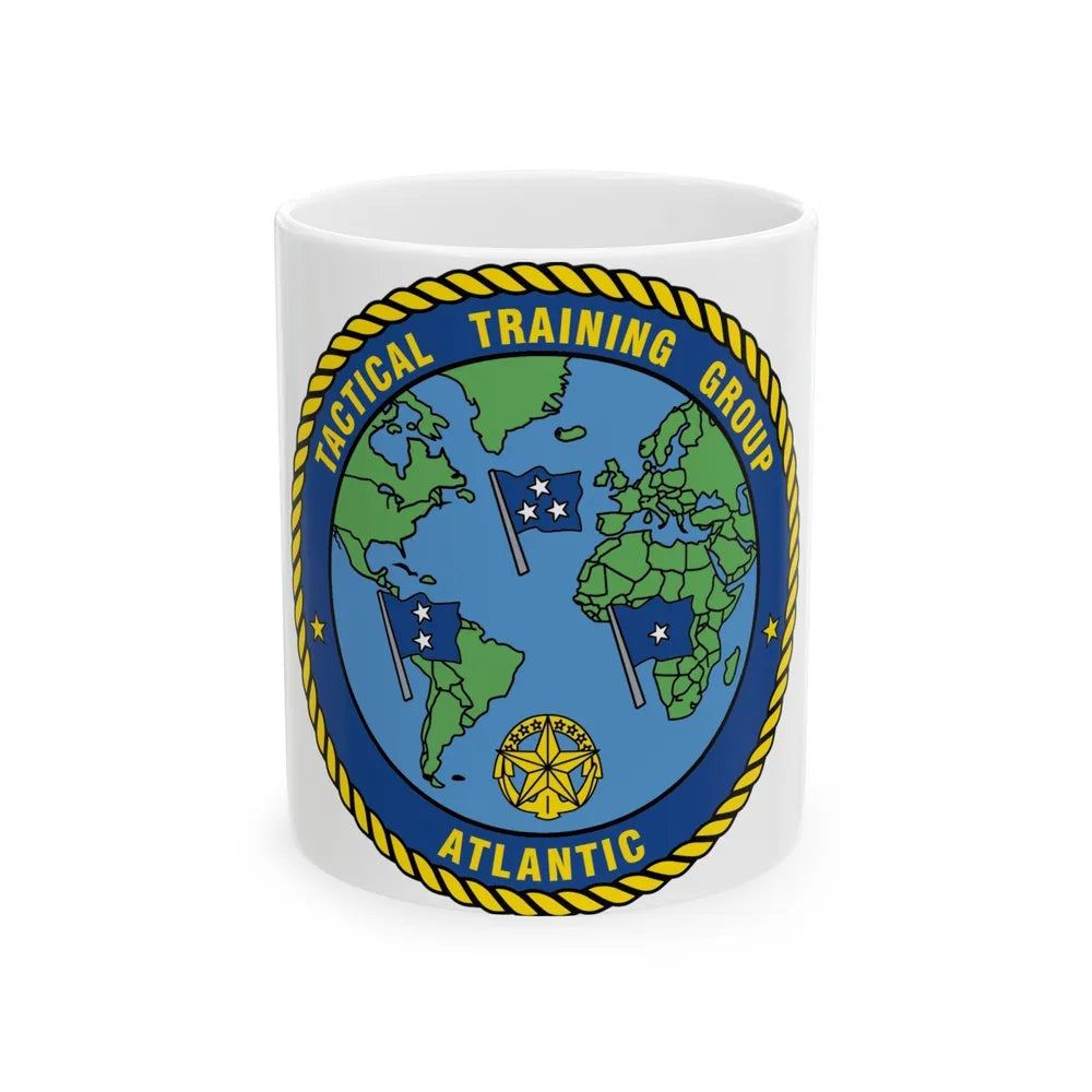 Tactical Training Grp Atlantic (U.S. Navy) White Coffee Mug-11oz-Go Mug Yourself