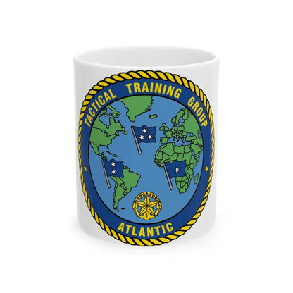 Tactical Training Grp Atlantic (U.S. Navy) White Coffee Mug-11oz-Go Mug Yourself