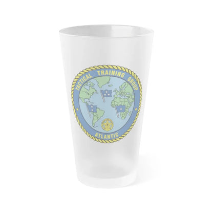 Tactical Training Grp Atlantic (U.S. Navy) Frosted Pint Glass 16oz Default Title - Go Mug Yourself