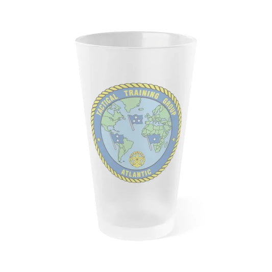 Tactical Training Grp Atlantic (U.S. Navy) Frosted Pint Glass 16oz Default Title - Go Mug Yourself