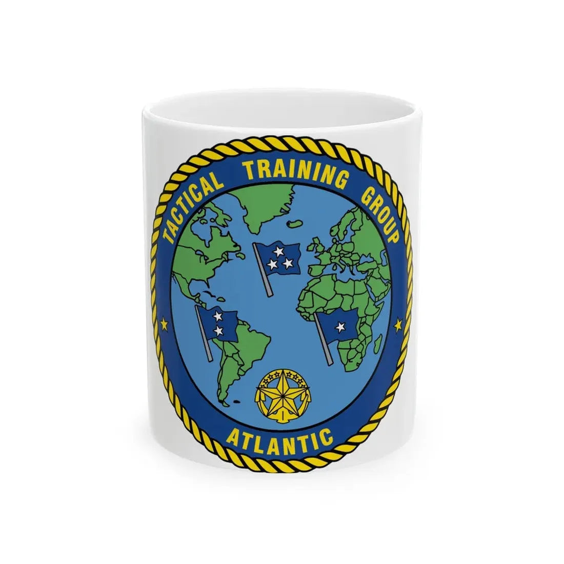 Tactical Training Grp Atlantic (U.S. Navy) White Coffee Mug 11oz - Go Mug Yourself
