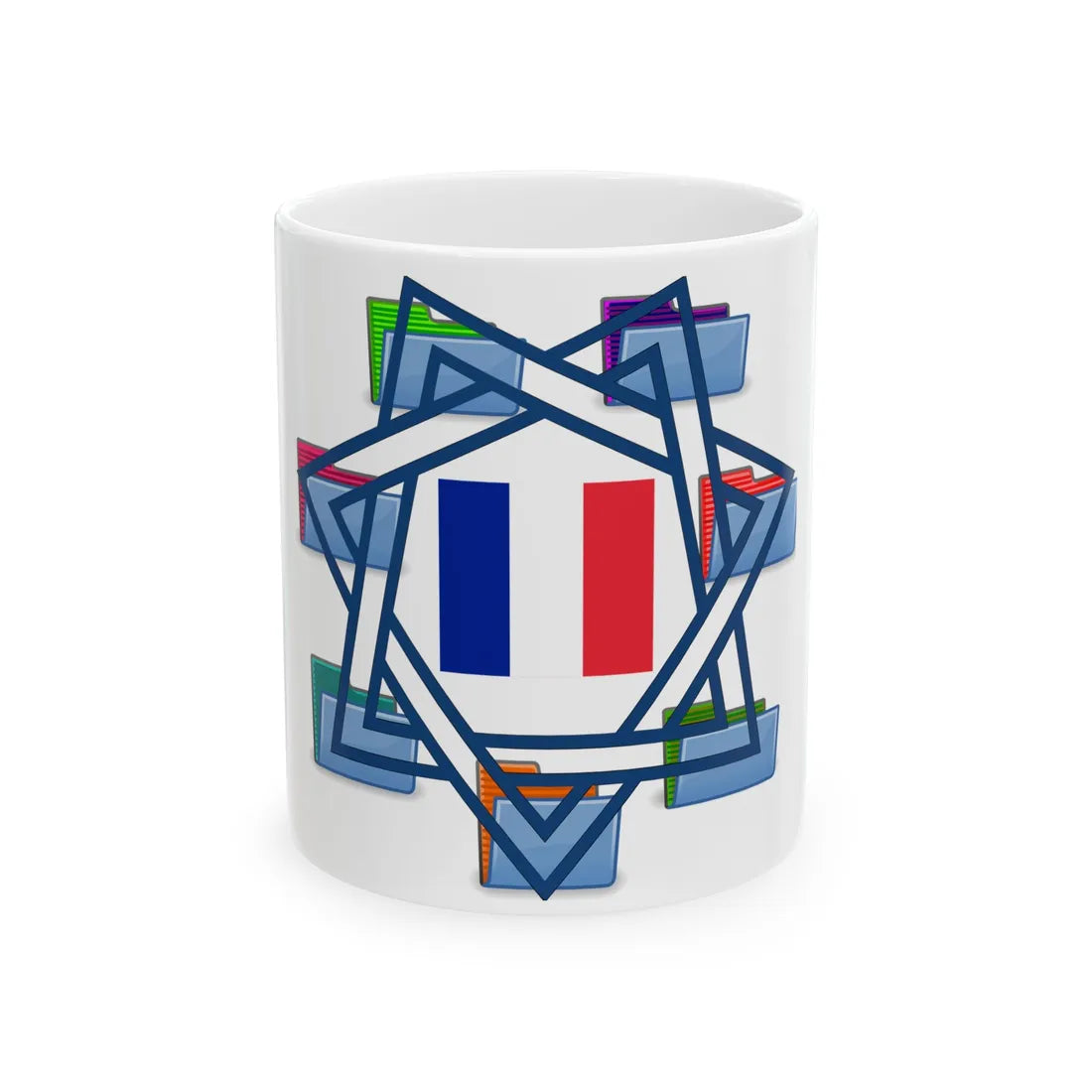 TAF (France) White Coffee Mug 11oz - Go Mug Yourself