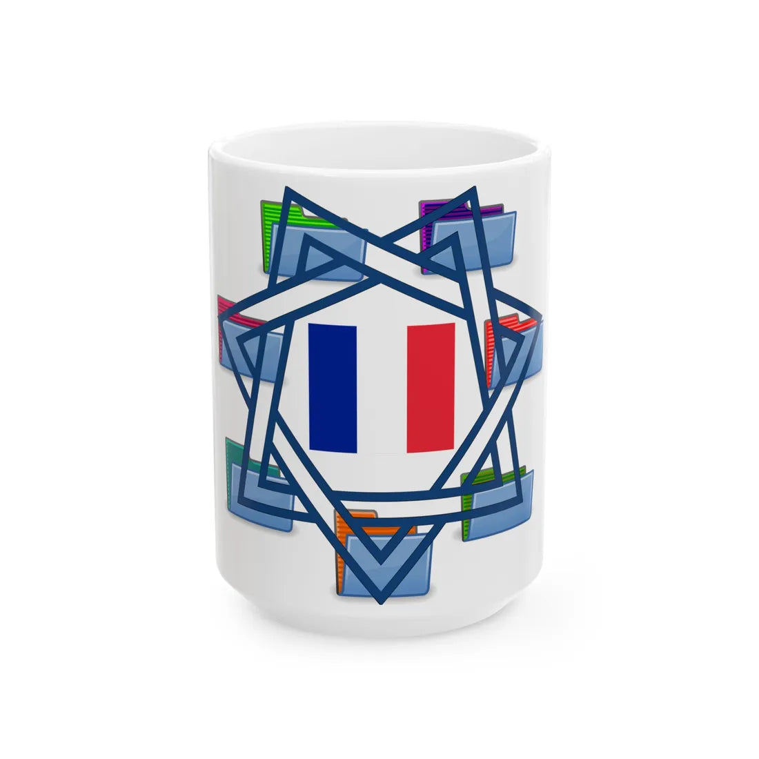 TAF (France) White Coffee Mug 15oz - Go Mug Yourself