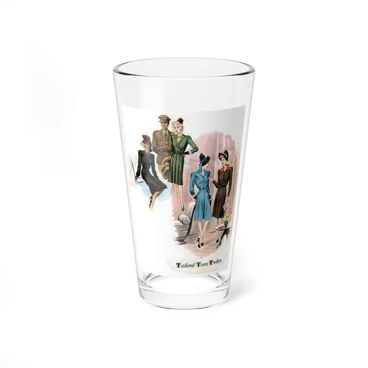 Tailored Town Trotters, 1942 (Magazine Illustration) Pint Glass 16oz-16oz-Go Mug Yourself