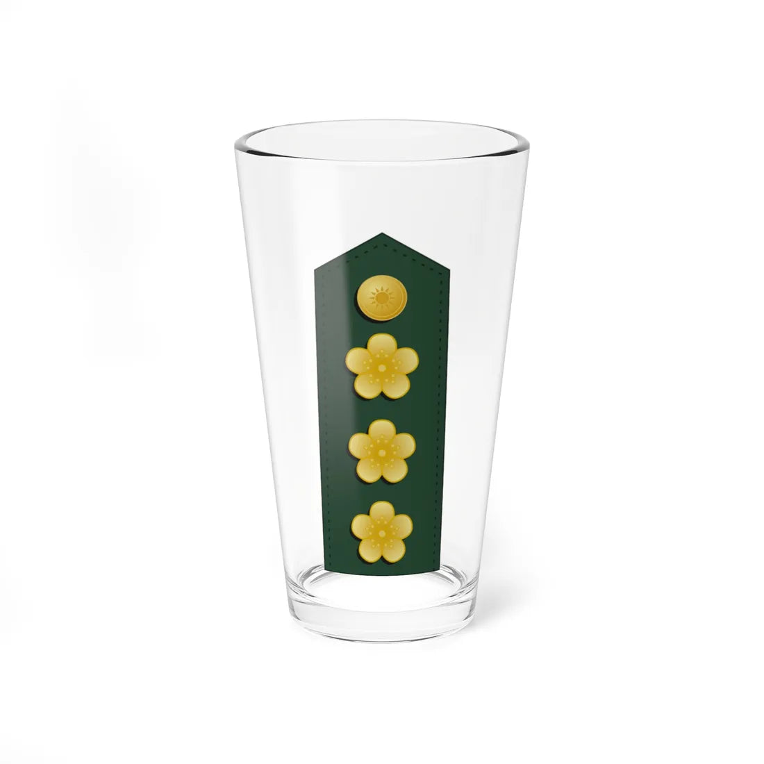 Taiwan army OF 5 (China) (Military Rank) Pint Glass 16oz 16oz - Go Mug Yourself