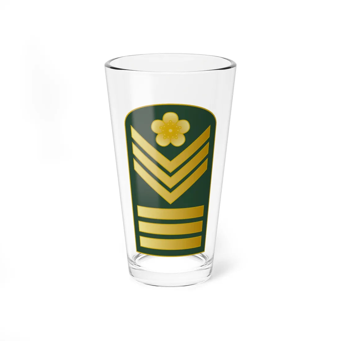 Taiwan army OR 6 1958 (China) (Military Rank) Pint Glass 16oz 16oz - Go Mug Yourself