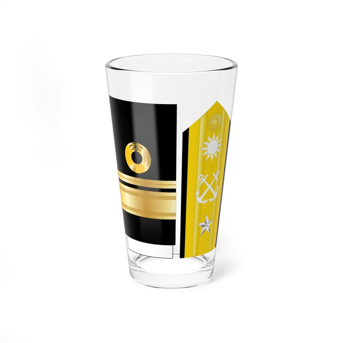 Taiwan navy OF 7 (China) (Military Rank) Pint Glass 16oz 16oz - Go Mug Yourself