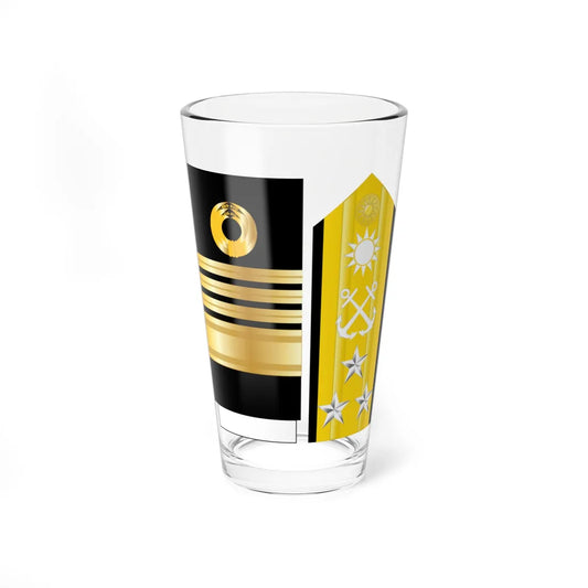Taiwan navy OF 9a (China) (Military Rank) Pint Glass 16oz 16oz - Go Mug Yourself