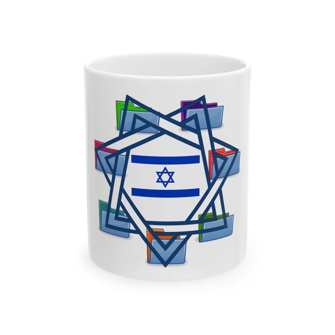 TAIzrael (Israel) White Coffee Mug 11oz - Go Mug Yourself
