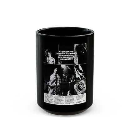 Taj Mahal 1971 (Music Poster) Black Coffee Mug 15oz - Go Mug Yourself