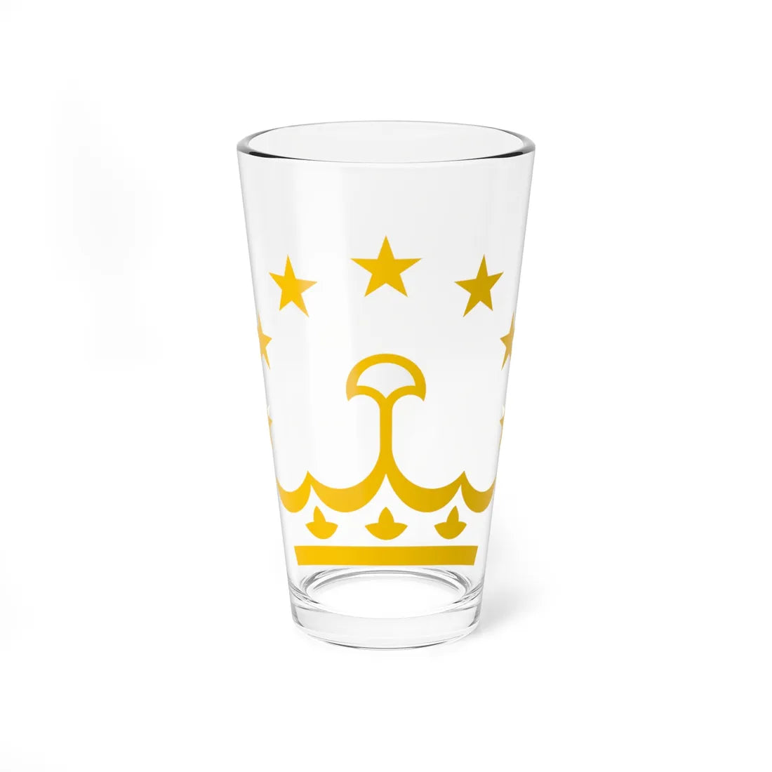 Tajikistan crown and stars (Tajikistan) (Coat of Arms) Pint Glass 16oz 16oz - Go Mug Yourself