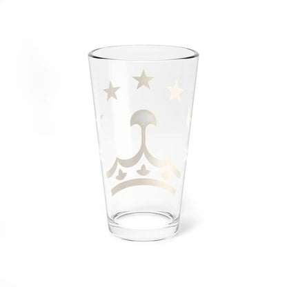 Tajikistan crown and stars (Tajikistan) (Coat of Arms) Pint Glass 16oz - Go Mug Yourself