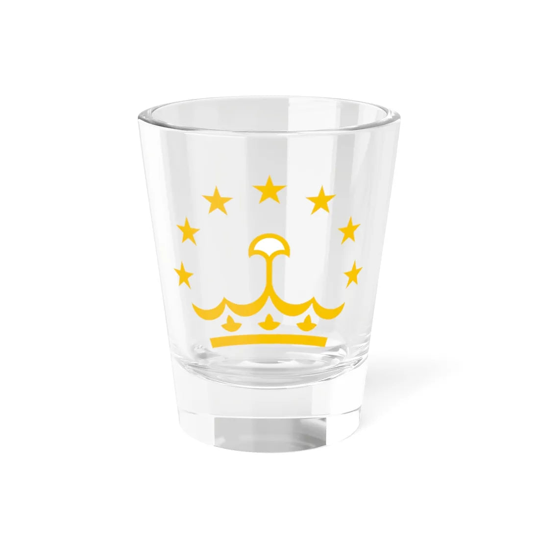 Tajikistan crown and stars (Tajikistan) (Coat of Arms) Shot Glass 1.5oz 1.5oz - Go Mug Yourself