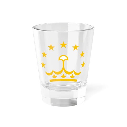 Tajikistan crown and stars (Tajikistan) (Coat of Arms) Shot Glass 1.5oz 1.5oz - Go Mug Yourself