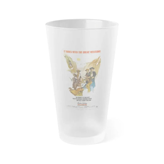 TAKE A HARD RIDE 1975 Movie Poster - Frosted Pint Glass 16oz Default Title - Go Mug Yourself