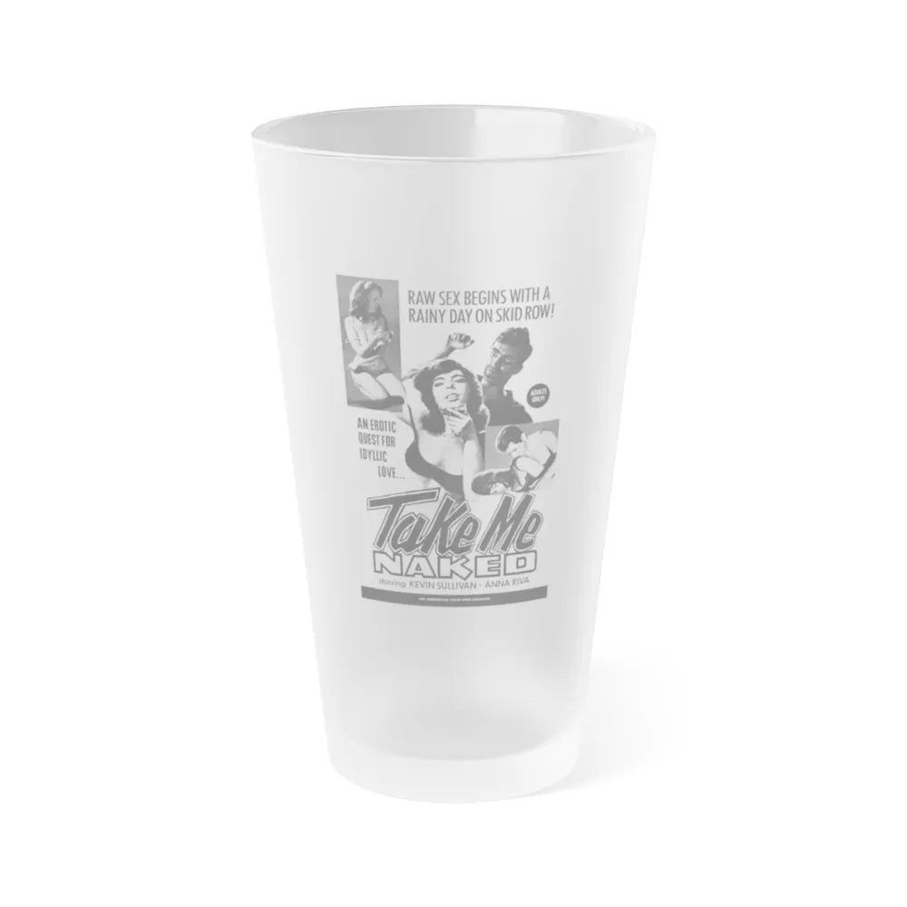 TAKE ME NAKED 1966 Movie Poster - Frosted Pint Glass 16oz-Go Mug Yourself