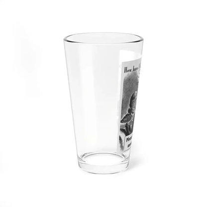 Take this 10 Minute Quiz, 1944 (Magazine Illustration) Pint Glass 16oz - Go Mug Yourself