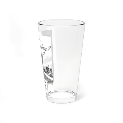 Take this 10 Minute Quiz, 1944 (Magazine Illustration) Pint Glass 16oz-Go Mug Yourself