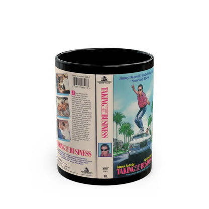 TAKING CARE OF BUSINESS (VHS COVER) - Black Coffee Mug-11oz-Go Mug Yourself